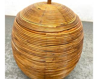 Lot 113 Pencil reed Covered Basket.