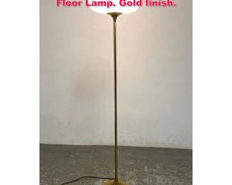 Lot 168 Vintage Laurel Mushroom Shade Floor Lamp. Gold finish.
