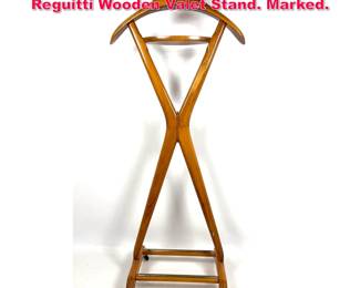 Lot 287 Vintage Ico Parisi for Fratelli Reguitti Wooden Valet Stand. Marked.