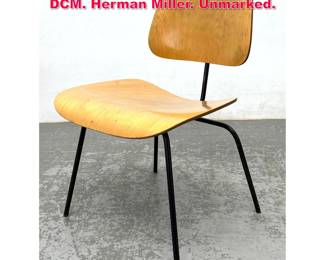 Lot 577 Charles Eames Birch and Iron Chair. DCM. Herman Miller. Unmarked.