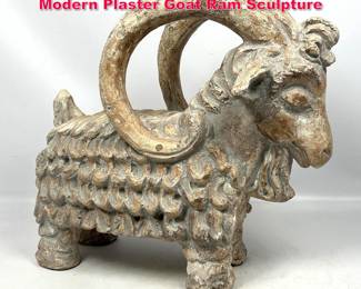 Lot 55 Austin Productions Mid Century Modern Plaster Goat Ram Sculpture