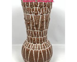 Lot 26 Pottery vase. Volcanic glaze texture. Unsigned.