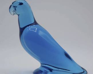 BACCARAT SIGNED CRYSTAL PARROT MADE IN FRANCE