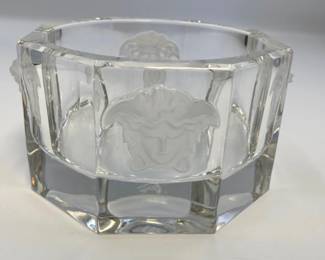 VERSACE SIGNED CRYSTAL BOWL