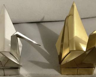 ORIGAMI STERLING SILVER FIGURINES