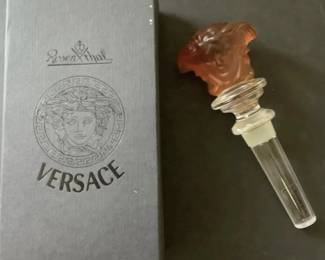 VERSACE ROSENTHAL WINE STOPPER WITH BOX