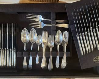 TIFFANY & CO STERLING SILVER FLATWARE SET