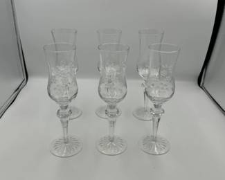 MEISSEN CRYSTAL DRINKING GLASSES
