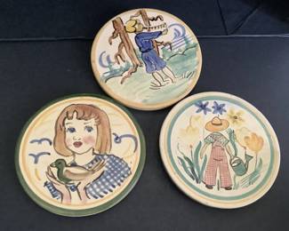 PORCELAIN HAND PAINTED TILE WALL ART 