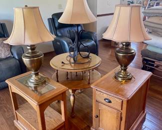 3 End Tables 3 Lamps