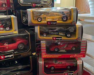 HUGE DIE CAST 1:24 SCALE CAR COLLECTION MANY IN ORIGINAL BOXES