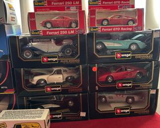 HUGE DIE CAST 1:24 SCALE CAR COLLECTION MANY IN ORIGINAL BOXES