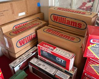 HUGE "O" SCALE TRAIN COLLECTION.  MANY IN ORIGINAL BOX