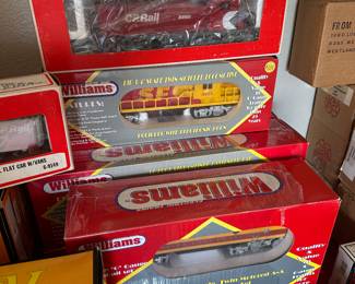 HUGE "O" SCALE TRAIN COLLECTION.  MANY IN ORIGINAL BOX