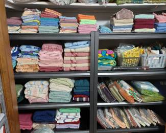 towels, wash cloths, sheet sets, dish towels (all new)