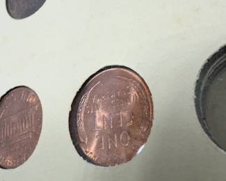 collector book of Lincoln sense from 1941 to 1969 contains mostly uncirculated coins