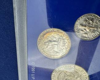 1964 Americana series collection. three silver issues and key date, nickel and penny