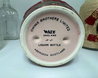CHIVAS REGAL CERAMIC EMPTY ART BOTTLE. STAMPED ABERDEEN SCOTLAND