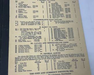 collector book of Lincoln sense from 1941 to 1969 contains mostly uncirculated coins