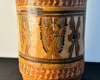 True Legacy Premium - Mayan Cylinder Polychrome Vase  