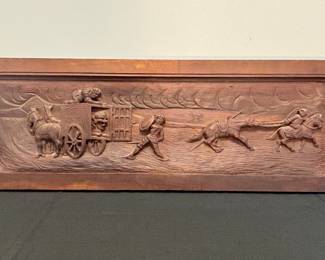 True Legacy Premium - Carved Panel of Conquistador and Lion