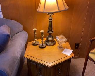 End table and lamp
