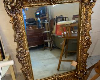 Ornate framed mirror