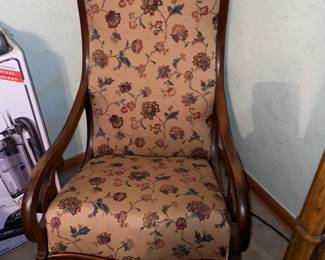 Vintage upholstered rocker