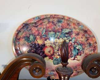 Tin serving platter