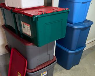 Plenty of bins and totes