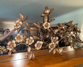 Floral design Syroco MCM wall hanging