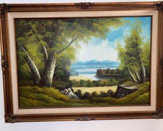 Landscape oil painting