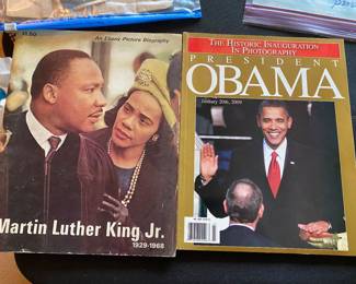MLK and Obama magazines