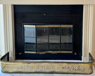 Brass Fireplace Fender