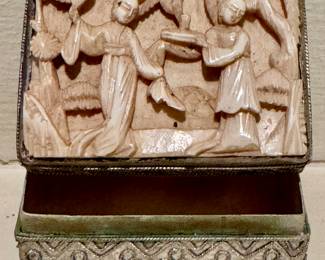 Carved Asian Vanity Box