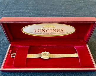 14K Gold & Diamond Women's Longines Watch