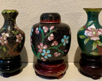 Miniature Cloisonne Vases