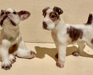 Royal Copenhagen B&G Airedale and Dahl Jensen Puppy