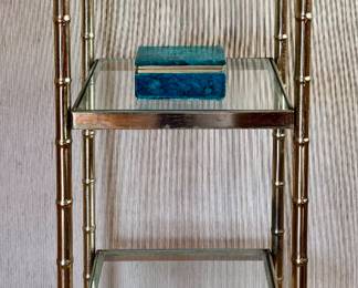 Brass & Glass Etagere