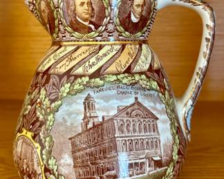 Staffordshire England Pottery Pitcher