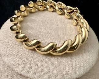 14K Gold San Marco Statement Bracelet
