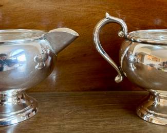 Sterling Creamer & Sugar Bowl