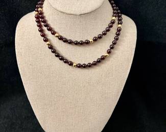 14K Gold & Semi-Precious Stone Necklace
