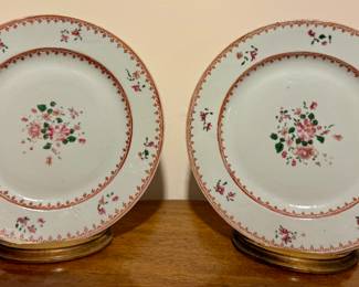 (2) 18th C. Chinese Export Plates