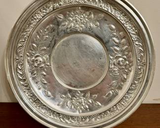 Sterling Silver Repousse Plate