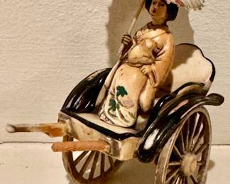 Asian Woman on Rickshaw