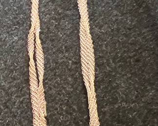 Tiffany & Co. Elsa Peretti Open Heart Sterling Necklace with Mesh Chain