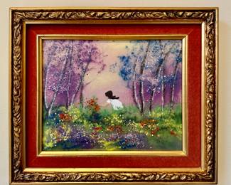 Rosenberg Enamel on Copper Painting