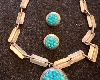 Necklace & Earring Set, Marked 925