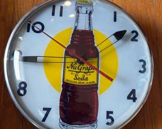 NuGrape soda clock